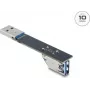 USB Type-A gender changer adapter DELOCK 67422, Type-A to Type-A, black
