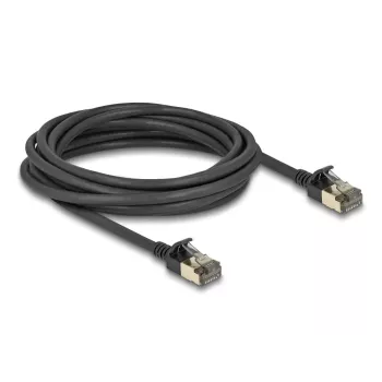 Network Cable DeLOCK RJ45 Cat.8.1 F/FTP Slim Pro 5m Black