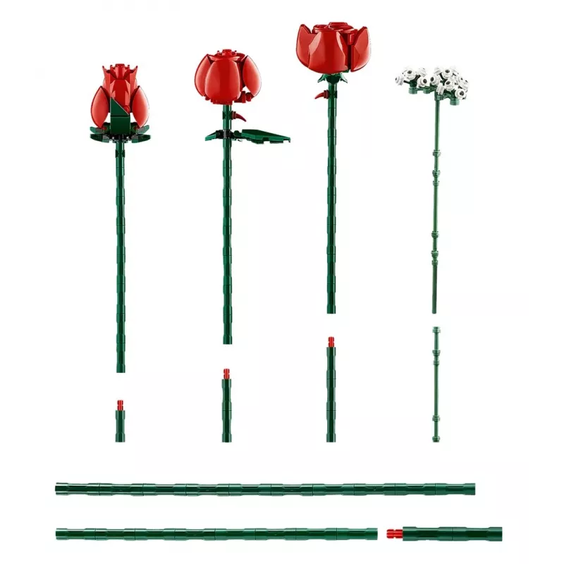 LEGO Icons Bouquet of Roses Artificial Flowers Set for Adults Botanical Collection Home Décor Accessories Valentine’s Day Treat Gifts for Women