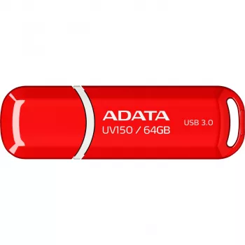 USB flash drive ADATA DashDrive UV150 64 GB, USB Type-A 3.2 Gen 1, red, cap design
