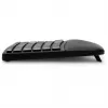 Kensington ProFit Ergo Wireless Keyboard FR, Full-size (100%), Wired & Wireless, RF Wireless + USB, AZERTY, Black