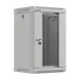 Lanberg WF11-3309-10S 9U Wall-Mount Rack Cabinet 10 inch 300x300 Grey Glass Door