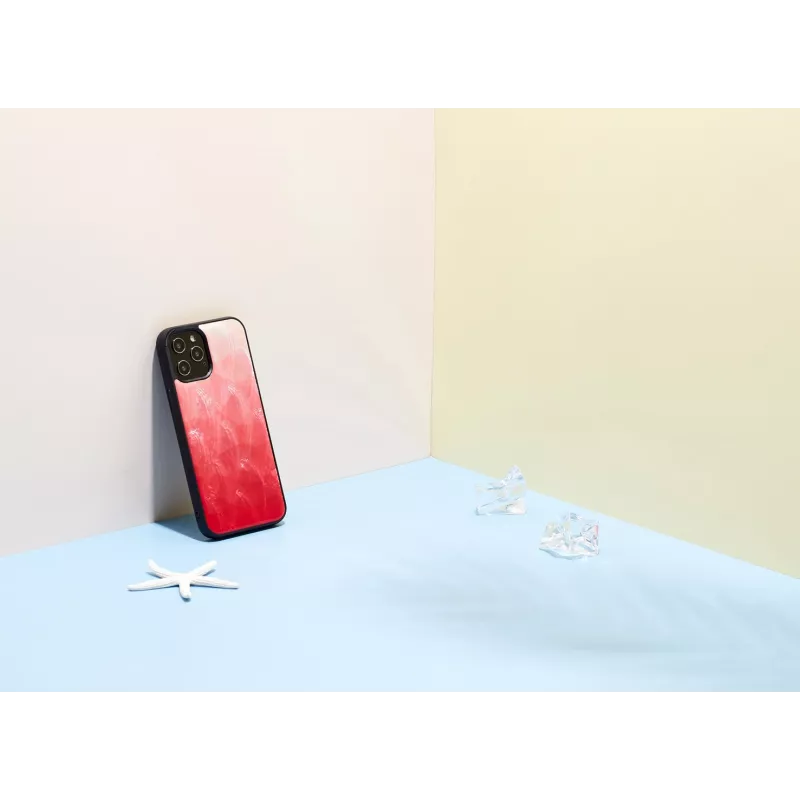 Protective iKins case for Apple iPhone 12 Pro Max — pink lake with black accents