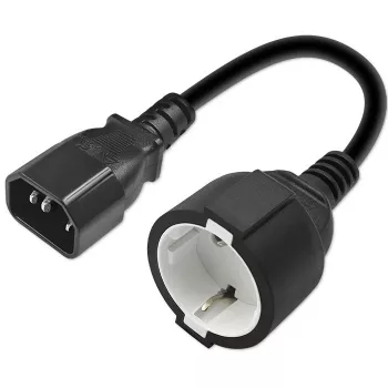 Power adapter QOLTEC 53906 IEC 320 C14 to SCHUKO 16A 250V