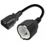 Power adapter QOLTEC 53906 IEC 320 C14 to SCHUKO 16A 250V