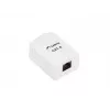 LANBERG outlet box RJ-45 OU6-0001-W, Cat6, white