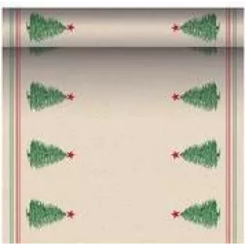 PAPSTAR table runner Christmastree with Star 89780 Multicolour 40.0 cm x 3.0 m (89780)