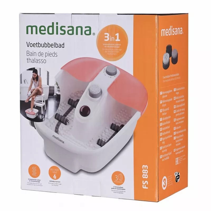 Medisana FS 883 foot spa, orange/white, 80 W