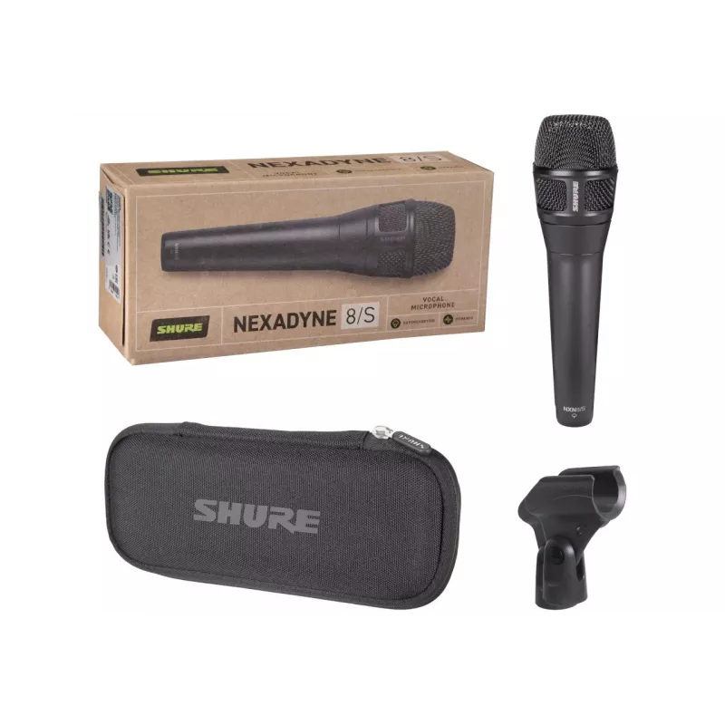 Shure Nexadyne™ 8/S - dynamic microphone, supercardioid with XLR connector, black