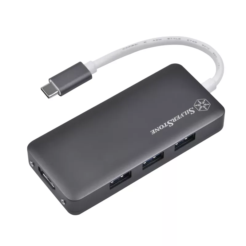 SilverStone SST-EP14C - USB 3.1 Type-C Gen1 auf HDMI, 3x USB 3.1 Gen 1 Type-A, 1x USB 3.1 Gen 1 Type-C (PD 2.0 charging) (SST-EP14C)