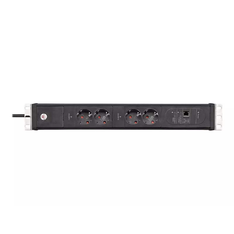 Brennenstuhl Premium-Web-Line V3 IP-Controlled Power Strip, 4 Outlets, Ethernet, 3m (1156057984)