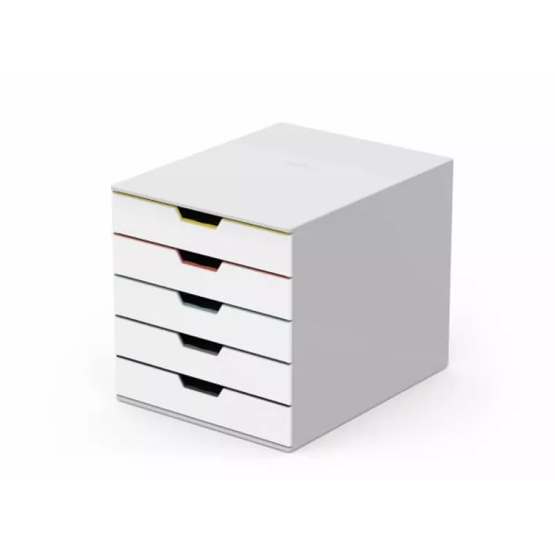 File storage box Durable VARICOLOR Mix 5 Plastic Multicolour White 762527