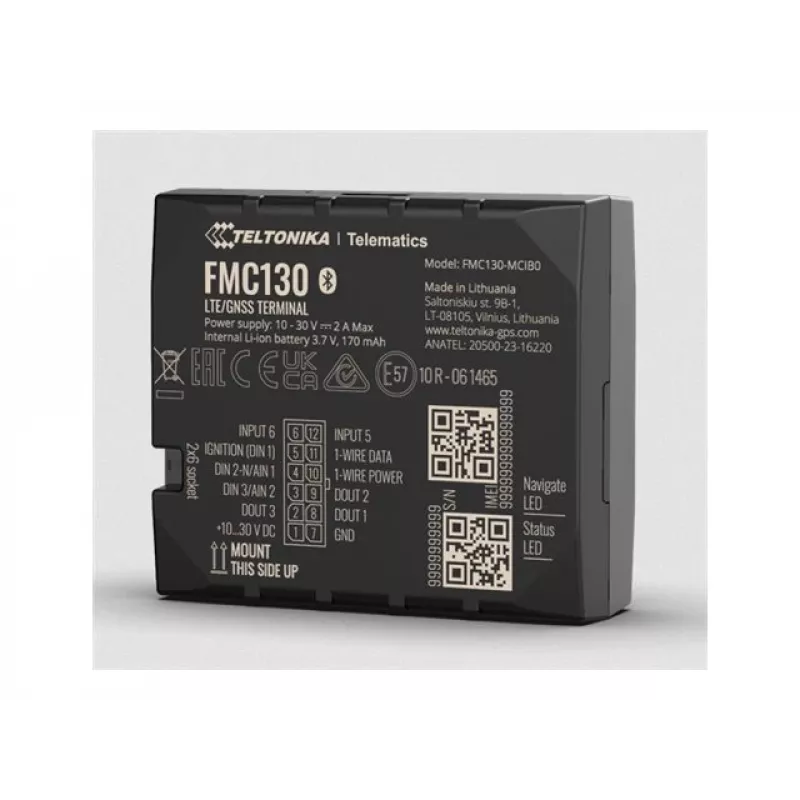 GPS Tracker Teltonika FMC130 Car Black 2.4GHz Wi-Fi 802.11b/g/n