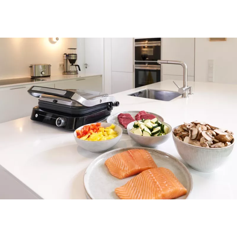 Contact Grill SEVINI Pro, KG 2395 (Silver/black, 1.800 Watt)