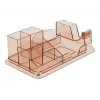 Desk Organizer DeLOCK 18341 Transparent Brown Plastic 145x250x85mm