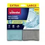 Cleaning cloth VILEDA Pro Clean universal with active enzymes, grey, pack of 2, machine washable