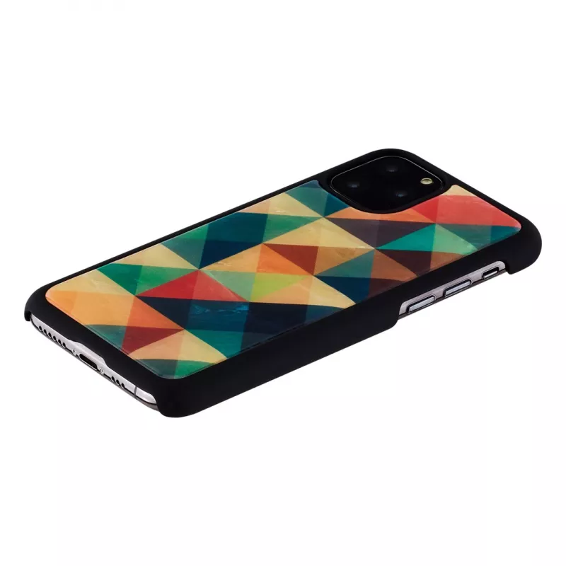 Smartphone case iKins for iPhone 11 Pro — mosaic black protective cover