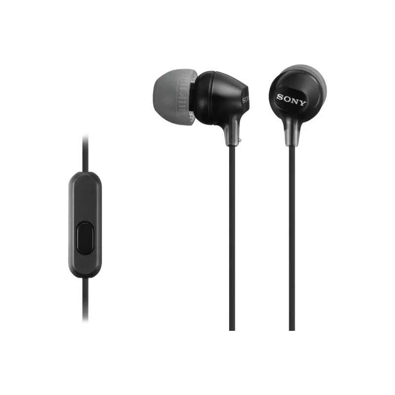 Sony MDR-EX15AP, Wired, 8 - 22000 Hz, Calls/Music, 3 g, Headset, Black