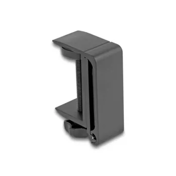 Delock - Holder for Headphones - adjustable, for Desk Mount, Aluminium - Black (18449)