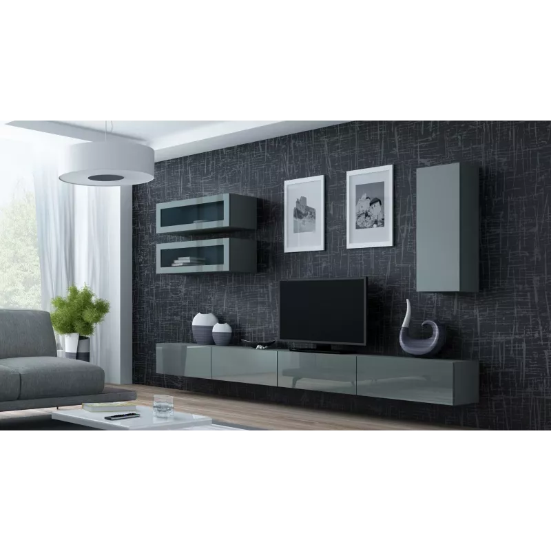 Cama Cabinet VIGO 90 full 90/35/32 grey/grey gloss