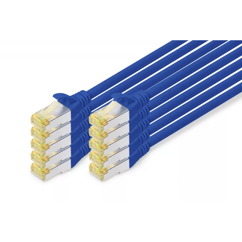 Network Cable Digitus CAT 6A S/FTP RJ-45 1m Blue