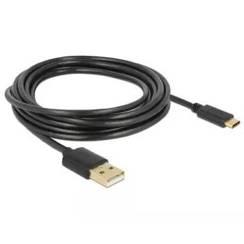 USB cable DeLOCK 85209 USB 2.0 3 m USB A USB C Black