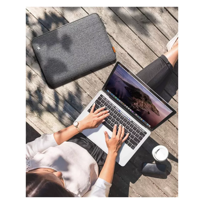 Sleeve case Inateck LB01005 for up to 33 cm (13 inch) devices, grey, monochromatic surface