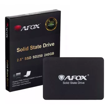 SSD 2.5 inch AFOX SD250-240GN 240 GB SATA III TLC, 555/510 MB/s, 75k/70k IOPS