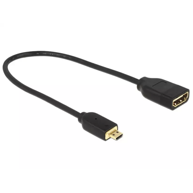 HDMI Cable DeLOCK 0.2m HDMI-A/HDMI Micro-D