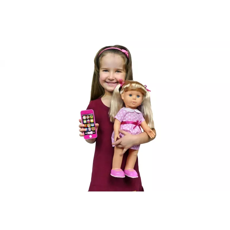 Doll Artyk Natalia walking with smartphone 41 cm – Artyk 41cm walking doll with accessory