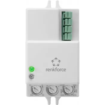 Ceiling/Wall Motion Sensor Renkforce 1530623 360° Relay White
