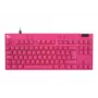 Gaming Keyboard Logitech G 920-013249 USB AZERTY French Pink Tenkeyless