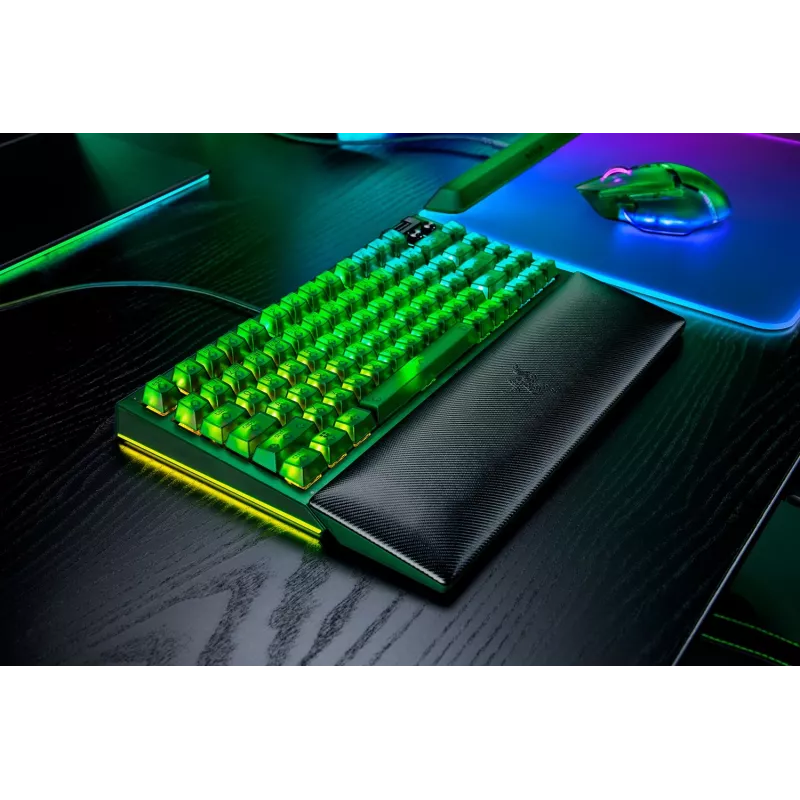 Mechanical Gaming Keyboard Razer BlackWidow V4 75% — Wired US layout, Phantom Green Edition, Razer Mechanical Tactile Switches