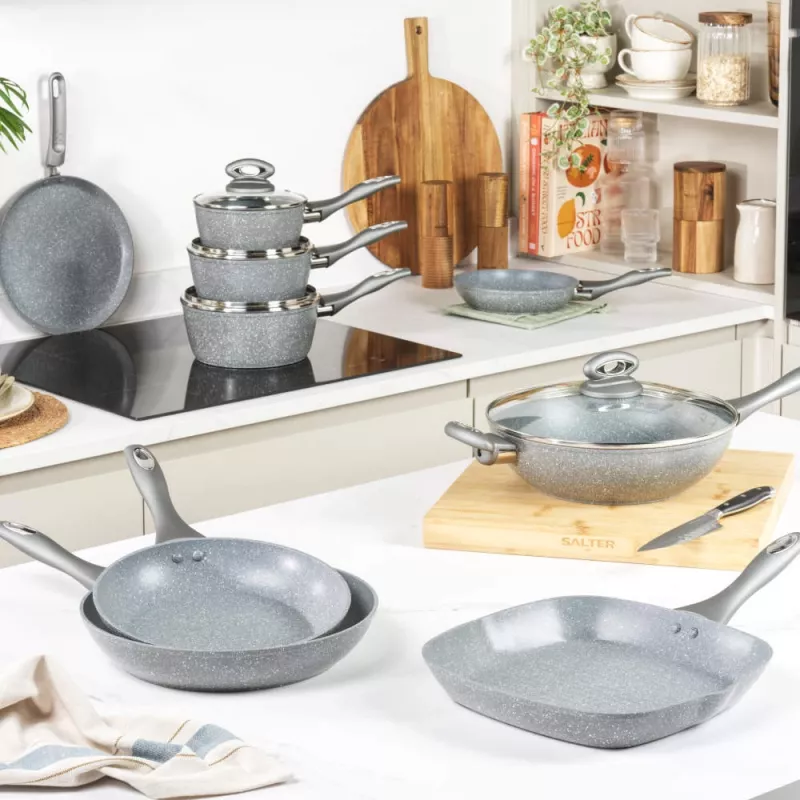 Saucepan set Salter BW02986G1EU7 — 3-piece saucepans 16cm, 18cm, 20cm