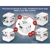 Travel power adapter GEMBIRD TPA-1A2C20-01-W — 20 W, USB-A (18 W) + 2× USB-C (20 W), Type E plug, white