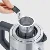 Electric kettle SEVERIN 1 L 2200 W glass and stainless steel, 5 temp settings, LED display