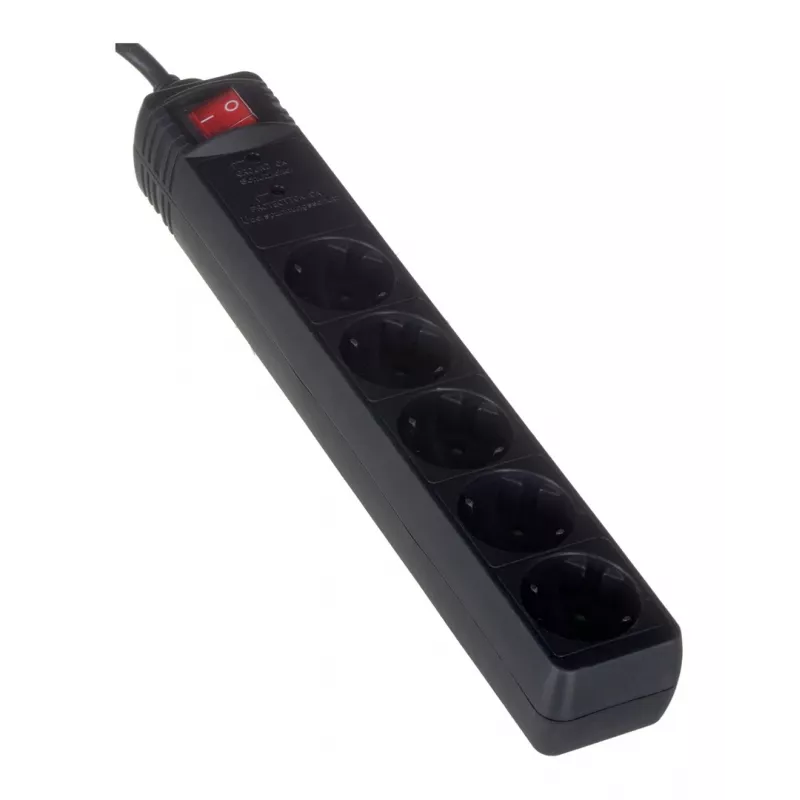 EnerGenie SPG5-C-15 surge protector Black 5 AC outlet(s) 250 V 4.5 m