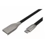 NATEC Cable USB-C/A 2.0 1m prati 1m black metal