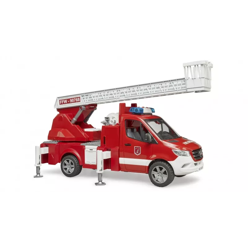 Fire truck BRUDER 02673 Red White ABS synthetics 4 years