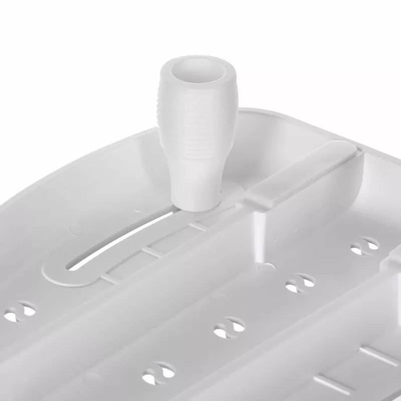 Bath bench ActionMed LW300AM with grab handle — white bathing support for tub, moisture-resistant, hanger hole