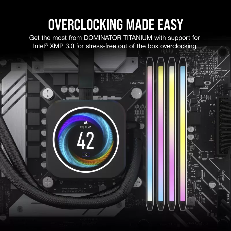 Dominator Titanium CMP64GX5M2B6400C32W, 64 GB, 2 x 32 GB, DDR5, 6400 MHz, 288-pin DIMM