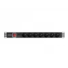 LANBERG PDU-07E-0200-IEC-BK PDU 1U 10A 7 sockets French 2m Black