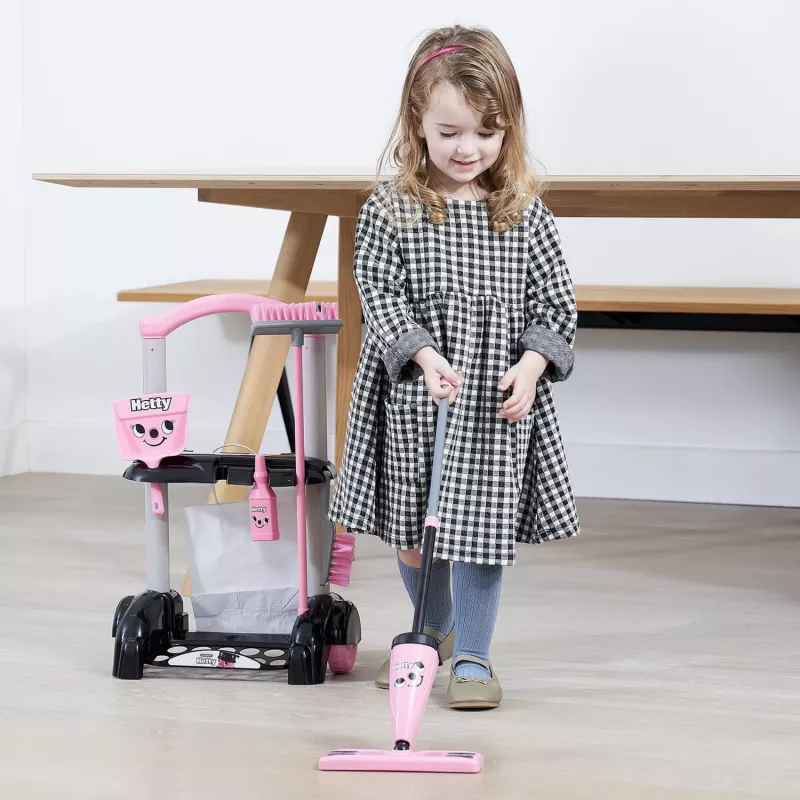 Toy cleaning trolley CASDON Hetty children's household appliance pink