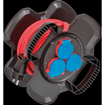Power Extension Brennenstuhl 1169717100 10m 3 AC Outlets Outdoor Black Red
