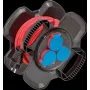 Power Extension Brennenstuhl 1169717100 10m 3 AC Outlets Outdoor Black Red