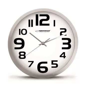 Esperanza EHC013K Wall Clock - Zurich - Black Quartz clock Oval Black, White