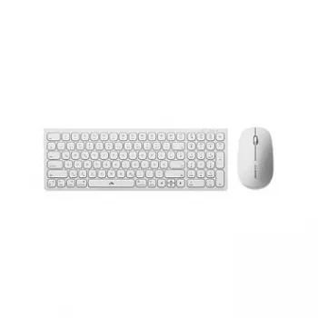 Alogic Echelon Compact USB-C BT Keyboard German+ Mouse White - Keyboard - USB Type C - Keyboard - USB Type C