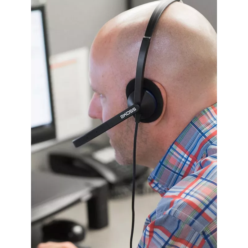 Koss CS200i Headset Wired headband Office/Call center Black