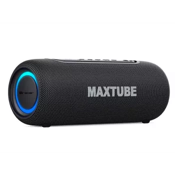 Speakers TRACER MaxTube 20W TWS Bluetooth, black — portable wireless audio, stereo sound