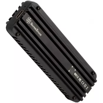 SSD enclosure Silverstone MS12 Black M.2